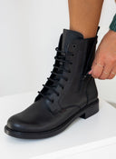 Αρβυλάκια δερμάτινα με ραφές Ragazza 0267 - Μαύρο - thefashionproject.gr - RAGAZZA