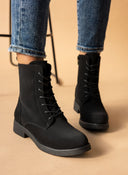 Αρβυλάκια με κρεπ σόλα - Μαύρο - thefashionproject.gr - The Fashion Project