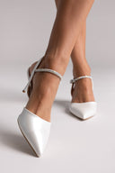 Cutout Crystal Pumps TFP - Pearl Metallic - thefashionproject.gr - TFP