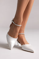 Cutout Crystal Pumps TFP - Pearl Metallic - thefashionproject.gr - TFP