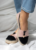 Εσπαντρίγιες suede με διχρωμία ERYNN - Ροζ - thefashionproject.gr - ERYNN
