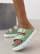 Flatforms slides με τοκάδες ATENEO - Μέντα - thefashionproject.gr - ATENEO