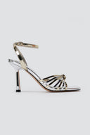 ONLY - High Heel Sandals Knot Detail - Gold Metallic