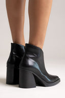 IRIS Cut Out Ankle Boots - Black Matte - thefashionproject.gr - IRIS