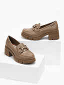 Loafers chunky με τακούνι Xti 171342 - Τάουπε - thefashionproject.gr - Refresh