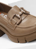 Loafers chunky με τακούνι Xti 171342 - Τάουπε - thefashionproject.gr - Refresh