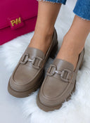 Loafers chunky με τακούνι Xti 171342 - Τάουπε - thefashionproject.gr - Refresh