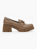 Loafers chunky με τακούνι Xti 171342 - Τάουπε - thefashionproject.gr - Refresh