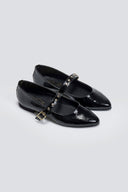 Mary Janes λουστρίνι με τρουκς ESTIL - Μαύρο - thefashionproject.gr - Estil