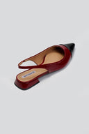 Μπαλαρίνες λουστρίνι μυτερές slingback - Κόκκινο - thefashionproject.gr - BOTEGGA 22