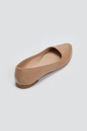 Μπαλαρίνες μυτερές λουστρίνι Estil - Nude - thefashionproject.gr - Estil