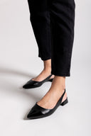 Μπαλαρίνες μυτερές slingback - Μαύρο - thefashionproject.gr - BOTEGGA 22
