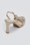 Πέδιλα δερμάτινα με στρας Ragazza 0996 - Άμμου - thefashionproject.gr - RAGAZZA