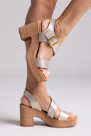 Πέδιλα δερμάτινα με τοκά Ragazza 0771 - Άμμου - thefashionproject.gr - RAGAZZA