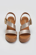 Πέδιλα δερμάτινα με τοκά Ragazza 0771 - Άμμου - thefashionproject.gr - RAGAZZA