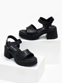 Πέδιλα δερμάτινα Ragazza 01242 - Μαύρο - thefashionproject.gr - RAGAZZA