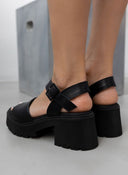 Πέδιλα δερμάτινα Ragazza 01242 - Μαύρο - thefashionproject.gr - RAGAZZA