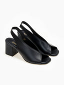 Πέδιλα δερμάτινα Ragazza 0957 - Μαύρο - thefashionproject.gr - RAGAZZA