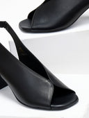 Πέδιλα δερμάτινα Ragazza 0957 - Μαύρο - thefashionproject.gr - RAGAZZA