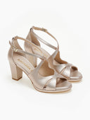 Πέδιλα με crossover σχέδιο - Άμμου - thefashionproject.gr - RAGAZZA