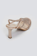 Πέδιλα με περαστό στρας λουράκι Ragazza - Χαλκός - thefashionproject.gr - RAGAZZA