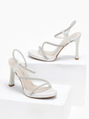 Πέδιλα με στρας Ragazza 0990 - Λευκό - thefashionproject.gr - RAGAZZA