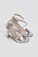 Πέδιλα με στρας RAGAZZA - Ασημί - thefashionproject.gr - RAGAZZA