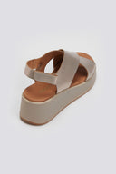 Πλατφόρμες δερμάτινες crossover Ragazza 01137