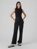 Πλεκτό αμάνικο τοπ Vero Moda 10297855 - Μαύρο - thefashionproject.gr - VERO MODA
