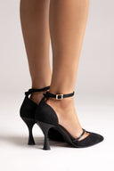 Pointed - Toe Heels TFP - Black Suede - thefashionproject.gr - TFP