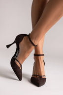 Pointed - Toe Heels TFP - Brown Suede - thefashionproject.gr - TFP