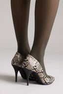 Pumps Snake Print TFP - Ivory Black Snake Print - thefashionproject.gr - TFP