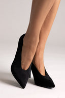 Pumps Stiletto Heel TFP - Black Suede - thefashionproject.gr - TFP