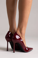 Pumps Stiletto TFP - Bordeaux Patent - thefashionproject.gr - TFP