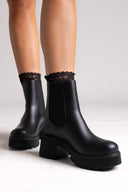Ragazza 0133 Leather Chelsea Boots - Black Matte - thefashionproject.gr - RAGAZZA
