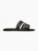 Σανδάλια δερμάτινα με ανοίγματα Iris Sandals - Μαύρο - thefashionproject.gr - IRIS