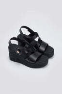 Σανδάλια δερμάτινα με φάσα Ragazza 0784 - Μαύρο - thefashionproject.gr - RAGAZZA