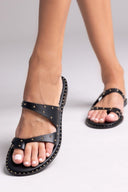 Σανδάλια δερμάτινα με τρουκς Iris Sandals 20/3B - Μαύρο - thefashionproject.gr - IRIS