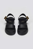 Σανδάλια flatforms δερμάτινα με μπαρέτα Estil