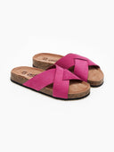 Σανδάλια καστόρινα με ανατομικό πάτο Estil - Magenta - thefashionproject.gr - Estil