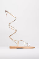 Σανδάλια lace up δερμάτινα Iris sandals - Χρυσό - thefashionproject.gr - IRIS