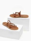 Σανδάλια με περαστό στρας λουράκι Estil - Ταμπά - thefashionproject.gr - Estil