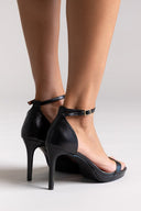 Sandals Stiletto Heel - Black Matte - thefashionproject.gr - Stephan