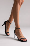 Sandals Stiletto Heel - Black Matte - thefashionproject.gr - Stephan