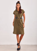 Shirt dress με δετό ζωνάκι ONLY 15320260