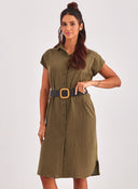 Shirt dress με δετό ζωνάκι ONLY 15320260