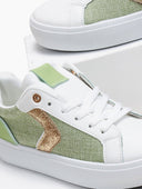 Sneakers με ύφασμα και glitter - Lime - thefashionproject.gr - ERYNN