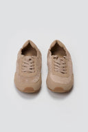 Suede Low - Top Sneakers - Taupe Suede - thefashionproject.gr - Ideal shoes