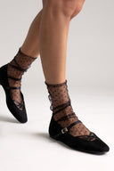 TFP Mary Jane Ballet Flats - Black Suede - thefashionproject.gr - TFP