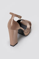 TFP Platform Sandals - Sand Satin - thefashionproject.gr - TFP